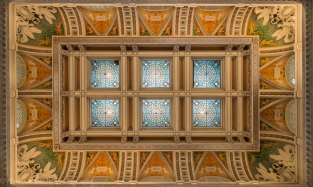 The ceiling over the Hall of Visitors
