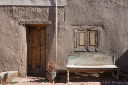 Taken at the Kit Carson Home and Museum (in the courtyard). Abell liked the simplicity of this image.